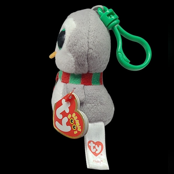 2017 NWT CLAIRE'S TY BEANIE BOOS "CHILLY" THE PENGUIN  KEY CLIP BACKPACK CLIP - Picture 4 of 11